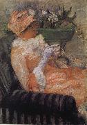 Mary Cassatt A cup of tea painting